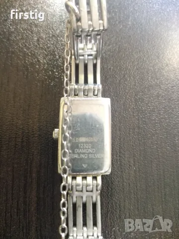 Дамски Сребърен 925 Часовник Rotary с диаманти , снимка 5 - Дамски - 49493604
