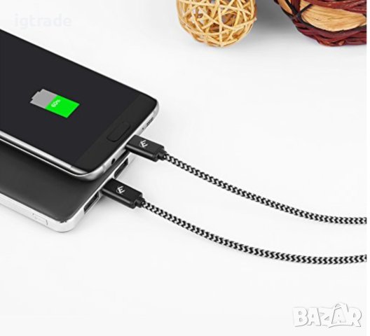 2м Micro USB кабел Elechok® 2A Quick Charge, снимка 5 - USB кабели - 40383725