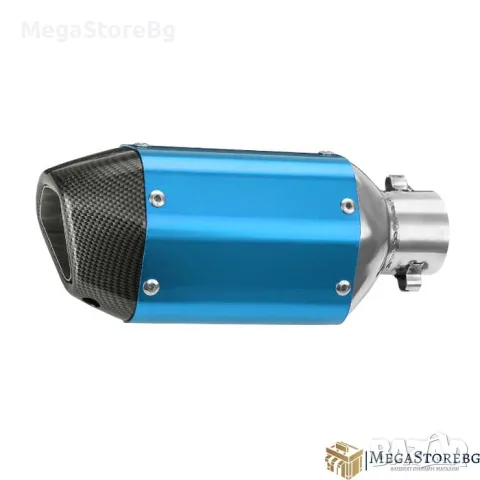 Гърне за мотор мотоциклет PA940 - 27см - СИНЬО С КАРБОН, снимка 2 - Аксесоари и консумативи - 49346155