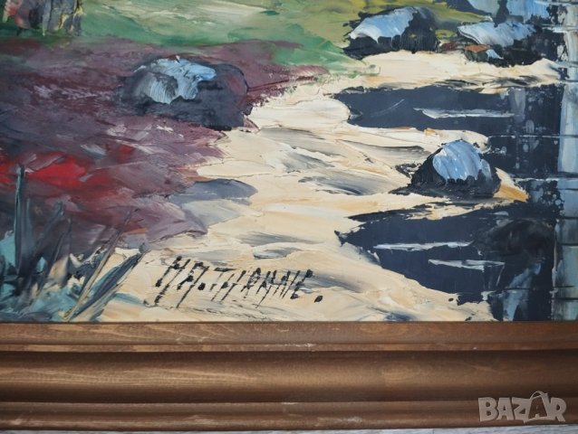 Стара картина - пейзаж, снимка 3 - Картини - 43491907