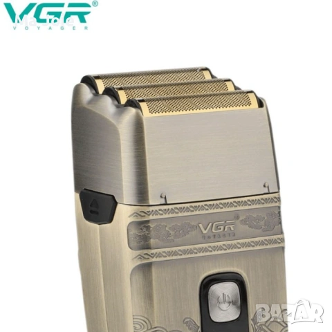 Електрическа самобръсначка с тройна титанова мрежа V-335, снимка 3 - Електрически самобръсначки - 53139926