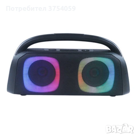 Парти тонколона 2 × 5.25" – 40 W RMS, Bluetooth, RGB LED светлини, батерия 3600 mAh, снимка 8 - Тонколони - 53192922