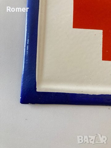 Стара емайлирана табела, снимка 6 - Антикварни и старинни предмети - 33579084