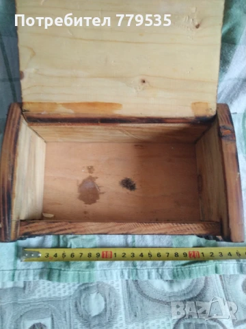 СТАРА ДЪРВЕНА КУТИЯ, снимка 6 - Други ценни предмети - 50529477