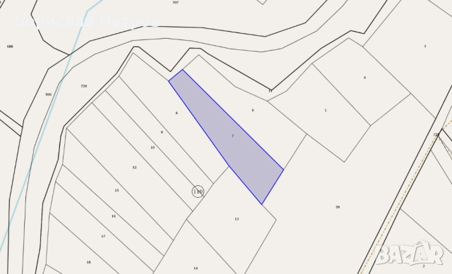 Продавам нива №7 Кошовица в Старосел