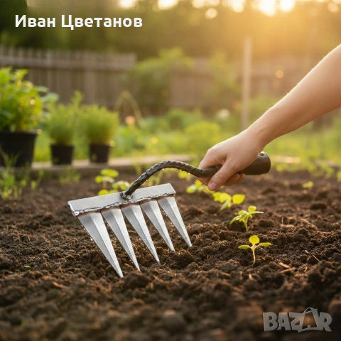 Многофункционален градински инструмент за поддръжка на почвата