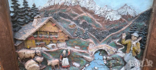 картина от дърворезба, снимка 5 - Картини - 46547700