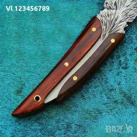 Уникален здрав нож"ПЕРО" 99х189, снимка 3 - Ножове - 53351140