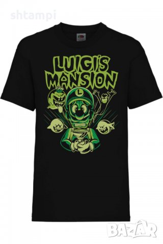 Детска тениска Nintendo Luigis Mansion,Игра,Гейм,Геймър,Подарък,Изненада,Повод,Празник,Събитие., снимка 1 - Детски тениски и потници - 37842274