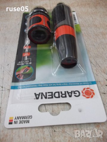 Комплект "GARDENA" струйник и конектор със стоп кран нов, снимка 3 - Напояване - 36875502