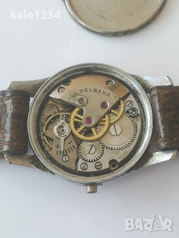 Швейцарски часовник DELBANA. Swiss made. Дамски. Механичен механизъм. Vintage watch. Ретро. , снимка 7 - Дамски - 36389443