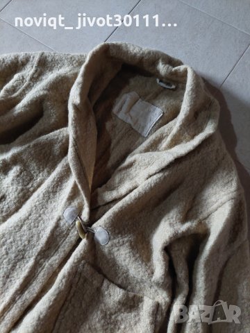 L/XL Дамско вълнено разкроено палто , снимка 2 - Палта, манта - 43941536
