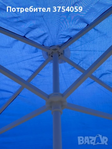 Плажен чадър – Ø2.40 м, височина 2.70 м, снимка 6 - Градински мебели, декорация  - 50029778