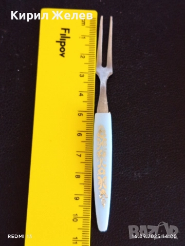 Винтидж комплект вилици ROSTFRAI за десерт,плодове много красив рядък за КОЛЕКЦИЯ 50487, снимка 6 - Други ценни предмети - 51732442