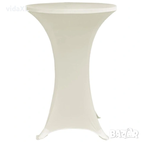 vidaXL Покривки за коктейлни маси, Ø80 см, кремави(SKU:279076), снимка 2 - Други - 53321664