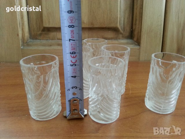 Стъклени чаши чашки , снимка 3 - Антикварни и старинни предмети - 37685313