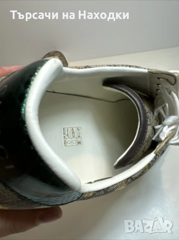€750 Мъжки кецове Gucci Ace Supreme Bees Men’s 12 Trainer Tennis Shoe Low Top Sneaker Used, снимка 5 - Спортно елегантни обувки - 50871500