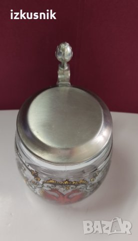 Красива рисувана халба ORIGINAL BMF от 80-те години, снимка 5 - Антикварни и старинни предмети - 37407338