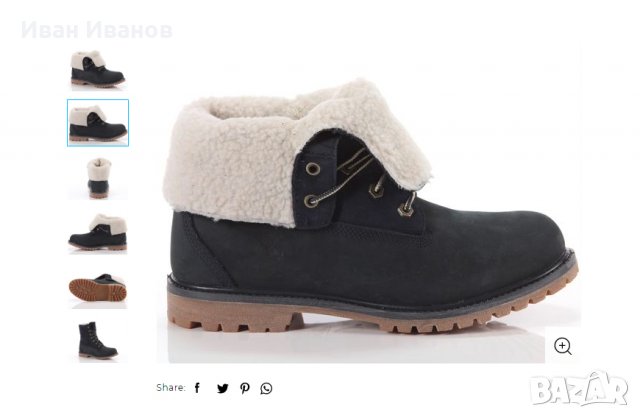 ботуши/боти  TIMBERLAND AUTHENTICS TEDDY FLEECE WP FOLD DOWN  номер 38 