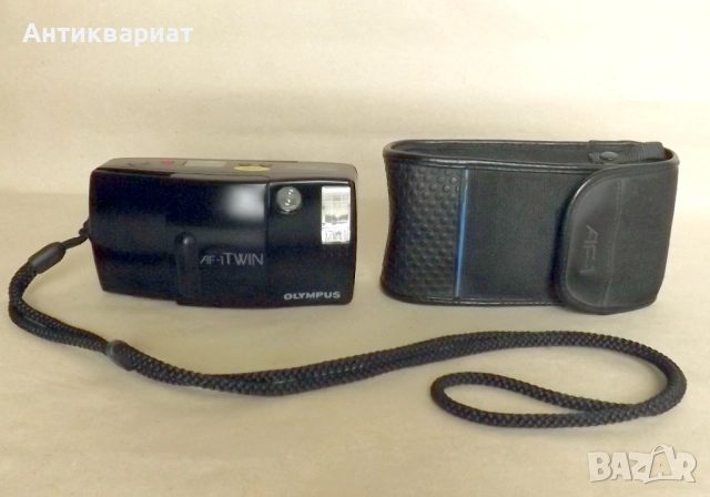 Работещ фотоапарат с 35 мм лента - Olympus AF-1 TWIN / Japan , снимка 2 - Фотоапарати - 51852077