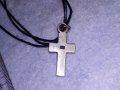 МОДНО СРЕБЪРНО КОЛИЕ с АРТ КРЪСТЧЕ ЛАКИРАНО СРЕБРО 925 ПРОБА 34506, снимка 4