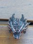 Красив масивен африкански сребърен пръстен Дракон, снимка 6