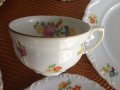 Vintage 1909-1925. Нов. Немски сервиз за кафе/чай и десерт за двама, кана и 2 тройни сета., снимка 6