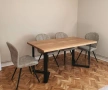Трапезна маса масив и желязо , снимка 5
