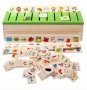 Монтесори дървена кутия за класификации голям размер / монтесори материали, снимка 9