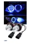 LED крушки Angel Eyes ангелски очи 12V-24V цвят син за BMW с Canbus без грешки, снимка 1
