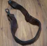 Стара кожена ремъчка,ремък за пушка картечница, снимка 3
