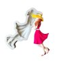 Силиконов молд Дама с рокля и шапка, снимка 1 - Форми - 44079919