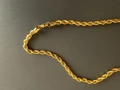 колие дебело 6-7мм,дълго 60см високо качество мед. стомана,жълто никога не потъмнява, снимка 3