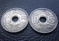 Стара монета 10 сантима 1935 г. и 1936 г.Франция - красиви !, снимка 1