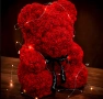 Плюшено мече с LED рози - подарък за мама, момиче, баба - комплект вечни рози 25 см, снимка 11
