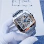 Мъжки часовник Cartier Santos de Cartier Skeleton с кварцов механизъм, снимка 5