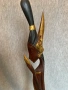 Ръчно изработена рисувана, резбована дървена скулптура дървена статуетка / Дървена фигурка , снимка 8