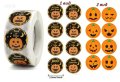 100 бр Тиква Хелоуин Halloween малки самозалепващи лепенки стикери за ръчна изработка за подарък