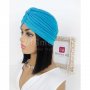 Тюрбан за коса едноцветен светлосин, снимка 2
