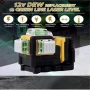 Лазерен 3D -  360 градуса нивелир с 2 батерии 12V 3 AH, 3 лъча, снимка 5