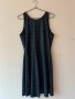 H&M Черна разкроена рокля с блестящи нишки 🖤 , снимка 1 - Рокли - 44016241