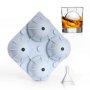 Силиконови формички за лед с форма на четири големи топки, снимка 1 - Аксесоари за кухня - 43183838
