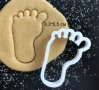 Крак Краче Стъпало пластмасов резец форма фондан тесто бисквитки прощъпулник, снимка 1 - Форми - 28511280