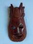 Стара африканска махагонова маска, снимка 3