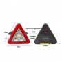 Авариен, Соларен Триъгълник с 3 бр. COB LED и червени диоди, снимка 1 - Аксесоари и консумативи - 40074437