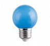 Лампа сфера мини, жълта/зелена/синя/червена LED, клас F, цокъл E27, 220V, 1W, снимка 2