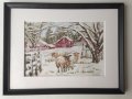 Овце  насред зима, снимка 1 - Картини - 27449709