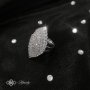 КОМПЛЕКТ AURORA / Лускозен дамски комплект бижута с кристали от 3 част колие, обеци, пръстен, снимка 4