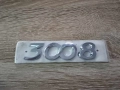 сребриста емблема Peugeot 3008 стар стил, снимка 1