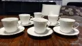 Стар български костен порцелан Бононя Ралица чаши за чай кафе , снимка 1